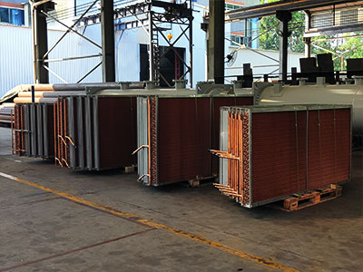 30套！聯(lián)合銅翅片換熱器批量交付